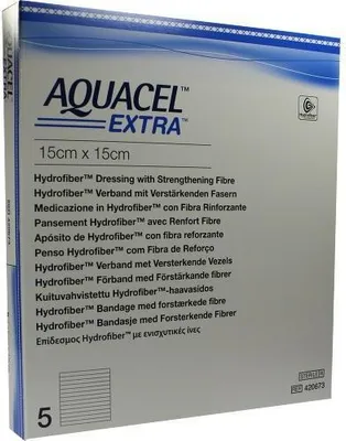 Image de Aquacel Extra 15x15 cm pansement 5 pces