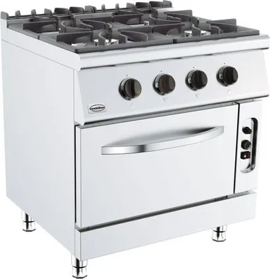Obrázok produktu pre Plynový sporák Base 700 4 Br. s plynovou rúrou