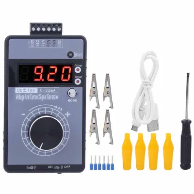 Produktbild von Stromspannungssignalgenerator DC 0-10 V 0/0-22 mA Schnittstelle Analogsimulator 4-stellige Anzeige für das Debuggen von SPS-Panels