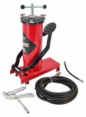 Fettpresse AWTOOLS mit 3L Stahlbehälter und Fußpedal