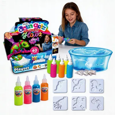 Produktbild von Simba Aqua Gelz Deluxe Kreativ-Set Leuchtet im Dunkeln 3D Figuren