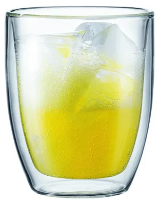 Produktbild von Bodum 10605-10 Bistro Jumbo-Tasse, doppelwandig, ohne Henkel, 2er-Set, 0,45 Liter