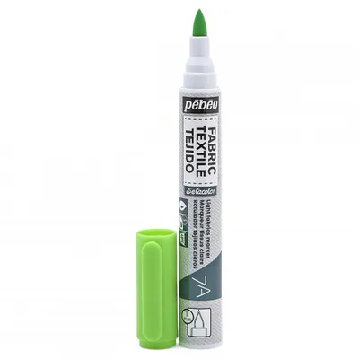 Zdjęcie produktu dla Marker do jasnych tkanin Pebeo Setaskrib, 17 Fluo Green