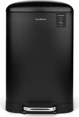 Image de Les Collectors No 505 Poubelle à pédale Noir 20 litres Poubelle à pédale
