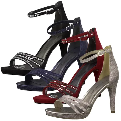 Produktbild von Tamaris 1-28320-24 Damen Sandalen High Heel Sandaletten, Größe:38 EU, Farbe:Rot