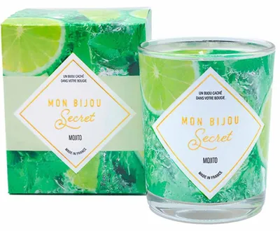 Immagine prodotto di Candela profumata 40 ore con gioiello Mojito CCOMO100