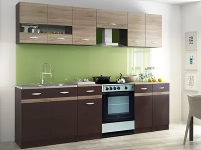 Produktbild von Renar Kuchyňa Livia 240 - sonoma tmavá / sonoma svetlá