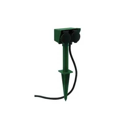 Produktbild von REV 0595004555, 1,4 m, Draußen, IP44, Spritzwassergeschützt, 1,5 mm², Schwarz, Grau
