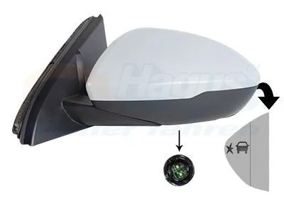 Immagine prodotto di VAN WEZEL 3854825 Specchietto retrovisore esterno sinistro per OPEL INSIGNIA Caravan Asferico Riscaldato con memoria Primerizzato