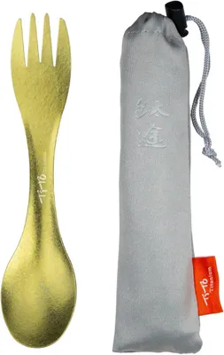Imagen del producto de Spork, utensilio 2 en 1 (cuchara y tenedor), 16,5 x 3,8 cm, ideal para actividades al aire libre y camping