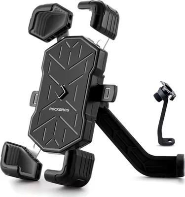Immagine prodotto di ROCKBROS porta telefono per bicicletta / moto fino a 7,2" nero/grigio (25210030005) per lo specchio