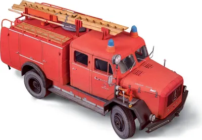 Image de Schreiber-Bogen Kartonmodellbau Pompiers Magirus-Deutz TLF 16