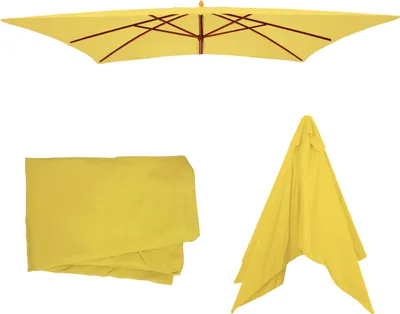 Obrázok produktu pre Náhradný poťah na slnečník Florida 3x4m, náhradný poťah na slnečník, polyester ~ žltá