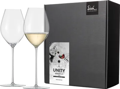 Immagine prodotto di Set vantaggioso da 2 pezzi: 2 bicchieri da champagne 522/7 Moussierp. nella confezione Festivity UNITY SENSISPLUS 25224070, con regalo + donazione
