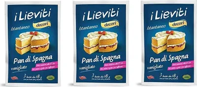 Produktbild von 3x Lo conte i lieviti pan di spagna vanigliato Biskuitkuchen hafe Vanille 3x18g