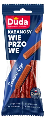 Zdjęcie produktu dla Kabanosy wieprzowe 95 g Duda