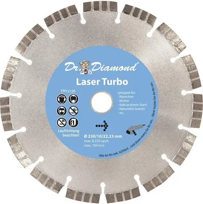 Produktbild von Diamanttrennscheibe Laser Turbo - Ø 230 mm