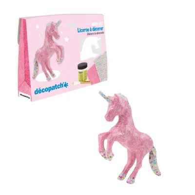 Produktbild von Décopatch kit MINI Einhorn zum selbstgestalten