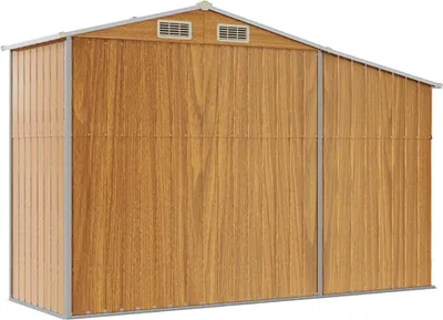 Produktbild von vidaXL Gerätehaus Braun 277x93x179 cm Verzinkter Stahl