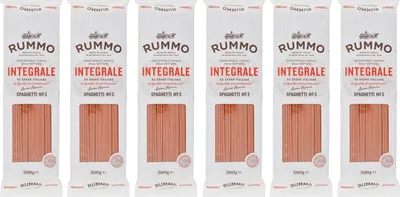 Produktbild von 6er-Pack Rummo Pasta Integrale Spaghetti N°3,Vollkornnudeln Nudeln Vollkorn Italienische Pasta 500g
