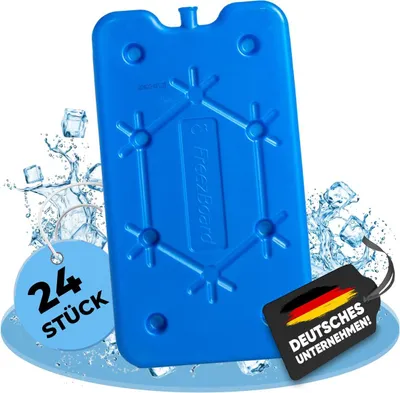 Produktbild von NEMT 24x flacher Kühlakku 400 ml Kühlakkus 25x14x1,4cm Kühlelemente Kühltasche Kühlbox