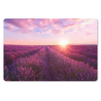 Produktbild von MuchoWow® Schreibtischunterlage Lavendel - Blumen - Frankreich 60x40 cm - XXL Mauspad - Großes Mauspad