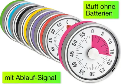 Produktbild von TimeTEX Zeitdauer-Uhr "Automatik" Compact mit Magnet
