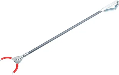 Obrázok produktu pre FLORA 104-090 Grifboy 40, dĺžka 90 cm, kovová rukoväť, vyp. Hroty, strieborná/červená
