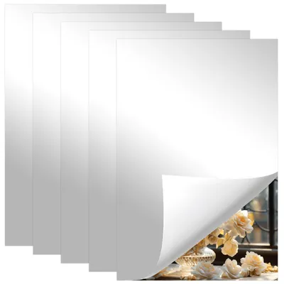 Productafbeelding van Spiegeltegels - Zelfklevend - Wanddecoratie - 20 x 30 cm - 5 stuks