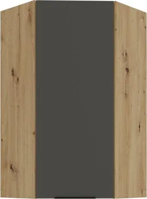 Produktbild von Hochschrank LUNARA 1 – 60 x 60 cm, Graphit/Eiche (Artisan).