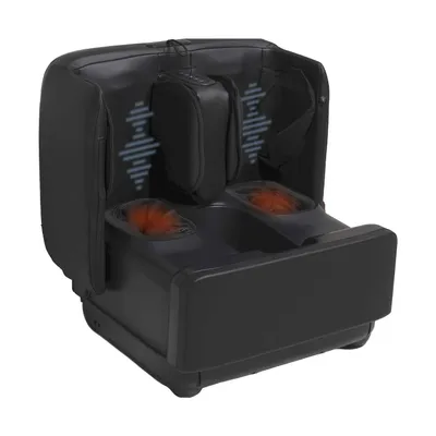 Produktbild von GESS PUF Fußmassagegerät Stilvoller Ottomane-Hocker, Rolle, Luftkompressions-Fußmassagegerät mit Heizung