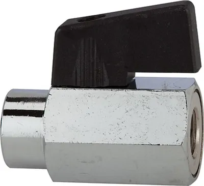 Produktbild von Riegler Mini-Kugelhahn, glatte Oberfläche, MS vern., G 1/8 IG, DN 8