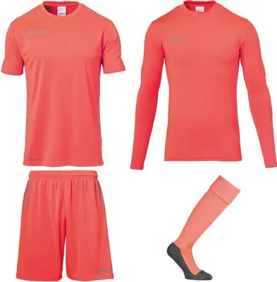 Produktbild von Uhlsport SCORE TORWART SET XXL fluo rot/grau