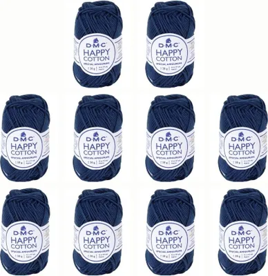 Obrázok produktu pre 10x DMC Happy Bavlna – mäkká priadza zo 100 % bavlny, 392 (farba 758)