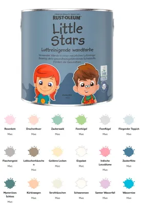 Produktbild von Little Stars 2,5 L. Luftreinigende Wandfarbe Kinderzimmer Kinderfarbe Gesundheit, little Stars:Wassernixe