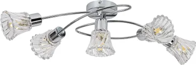 Image de Plafonnier classique E14 5x40W couleur chrome 5304 Hestia Rabalux