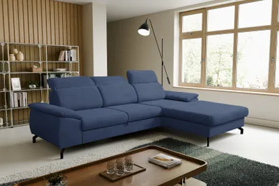 Image de VENASI MALIBU Canapé d'angle droit avec fonction sommeil Canapé-lit BLEU ASTON 26