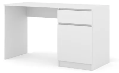 Zdjęcie produktu dla Homlando biurko MAJA 130 cm biały mat z szufladą