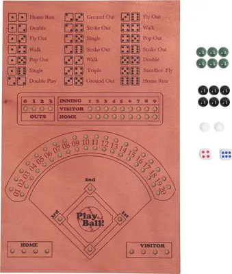 Immagine prodotto di Gioco dei dadi di baseball, gioco da tavolo in legno massiccio, con dadi e biglie, per famiglie, feste, bambini e adulti