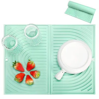 Produktbild von Abtropfmatte Silikon, 43×34 cm, faltbar, rutschfest, für die Küche