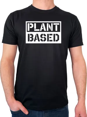 Produktbild von Huuraa Herren T-Shirt Plant Based Modern XXL Black Bio Baumwolle Fairtrade Herrenshirt Geschenkidee