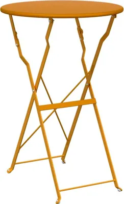 Immagine prodotto di vidaXL Tavolo da bistrot senape Ø50x71 cm Acciaio verniciato a polvere