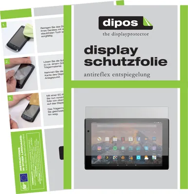 Produktbild von 2x Schutzfolie für Amazon Fire HD 10 (2019) matt Displayschutzfolie Folie Display Schutz dipos