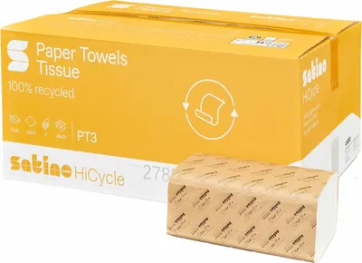 Produktbild von satino by wepa Handtuchpapier HiCycle 250 x 230 mm 2-lagig 20 x 160 Blatt