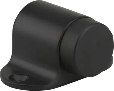 Image de Butoir pour porte lourde à visser, fixation au sol, noir- THIRARD