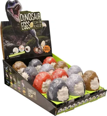 Produktbild von Ausgrabungs-Set Dino Eier, 12-fach sortiert Sonstige