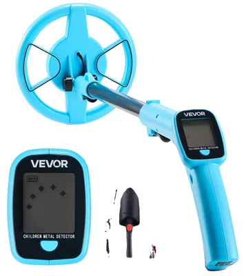Zdjęcie produktu dla Wykrywacz metalu VEVOR 101,6 mm, wykrywacz metalu, wykrywacz złota z wyświetlaczem LCD, wodoodporna cewka wyszukiwania 152,4 mm IP68, regulowany zakres wyszukiwania od 65 do 92 cm do poszukiwania złota
