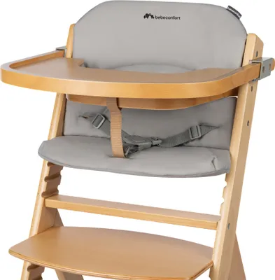 Produktbild von Bebeconfort Timba Comfort Sitzkissen, für Timba Hochstuhl, gemütliche Sitz-Auflage, maschinenwaschbar bei 30°C, Gray Mist