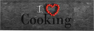 Image de Tapis de cuisine lavable Cooking 60x300 cm