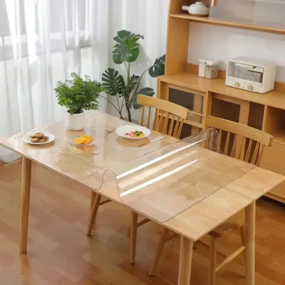 Produktbild von Tischdecke PVC Tischfolie Transparent 2mm Schutzfolie Tischschutz Tischmatte 100X200 cm